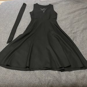 MIA Long Black Dress with Pockets
